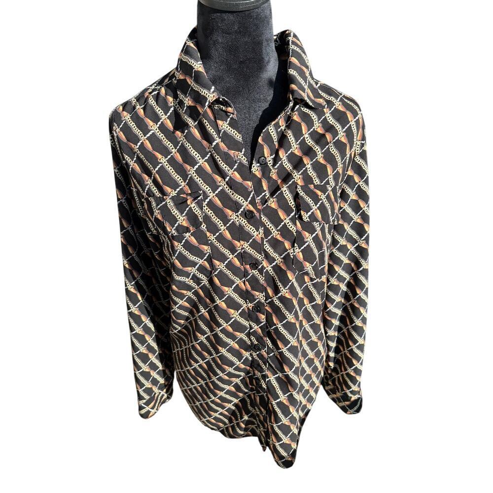 Notions Chain Equestrian Button-up blouse - M